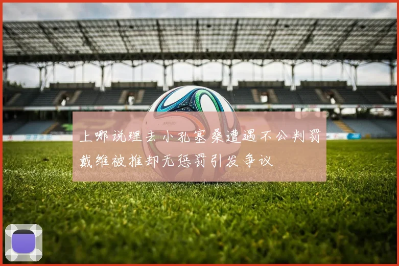 上哪说理去小孔塞桑遭遇不公判罚戴维被推却无惩罚引发争议